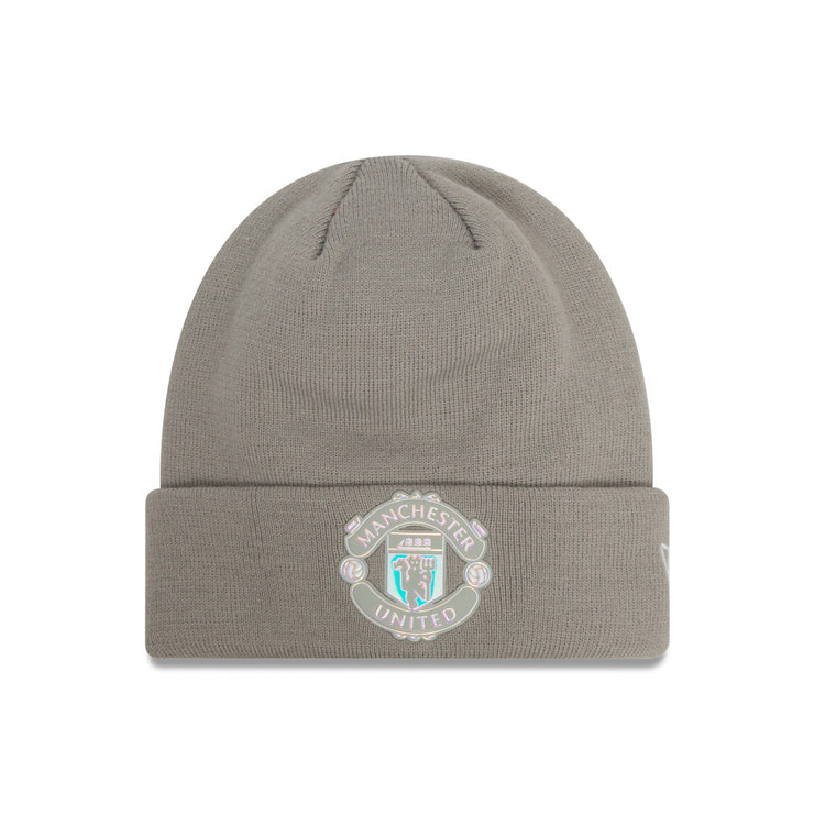 New Era Beanie EPL Iridescent Manchester United FC Grey