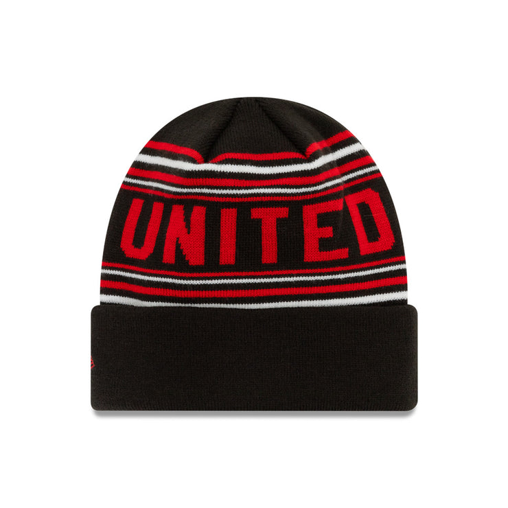 New Era Beanie EPL Stripe Manchester United FC Black