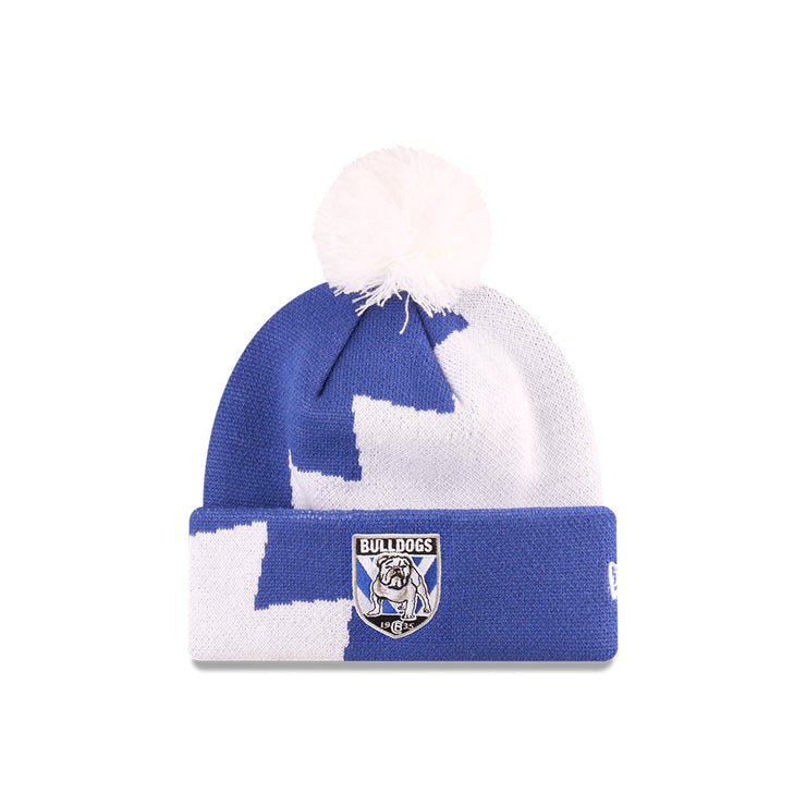 New Era Beanie NRL 2025 Supporter Zig Zag Team Canterbury Bankstown Bulldogs