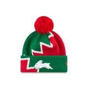 New Era Beanie NRL 2025 Supporter Zig Zag Team South Sydney Rabbitohs