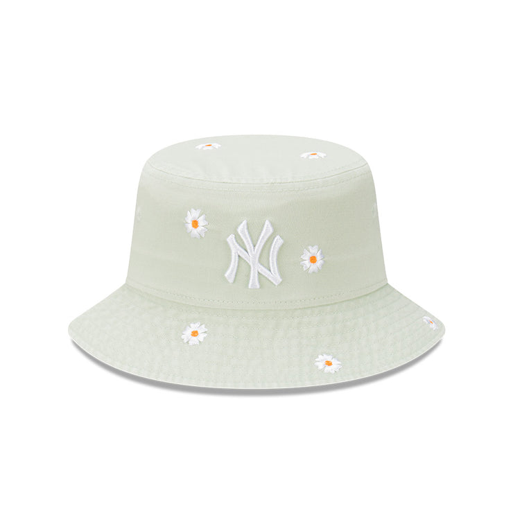 New Era Youth Bucket MLB Daisy New York Yankees Soft Grass