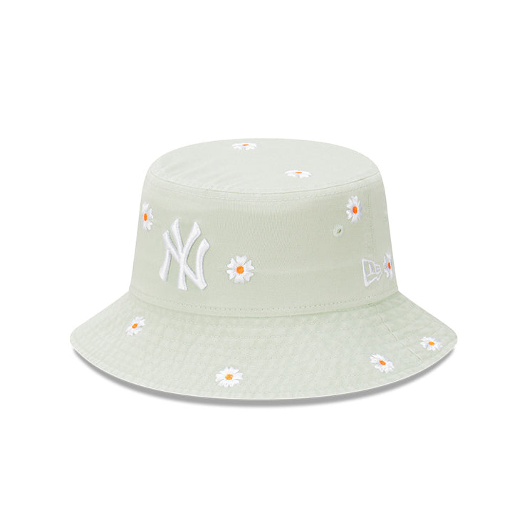 New Era Youth Bucket MLB Daisy New York Yankees Soft Grass