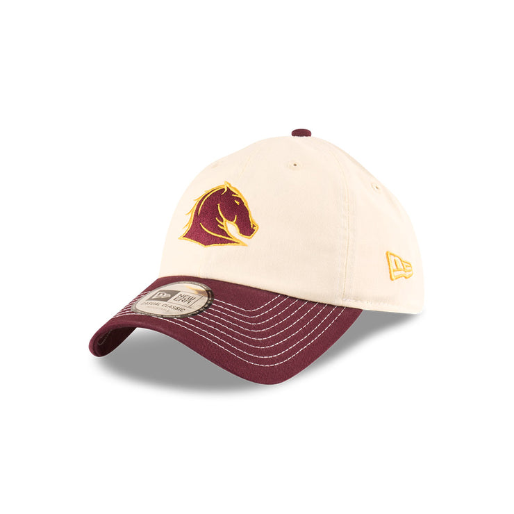 New Era Casual Classic NRL 2025 Supporter 2-Tone Chrome Brisbane Broncos