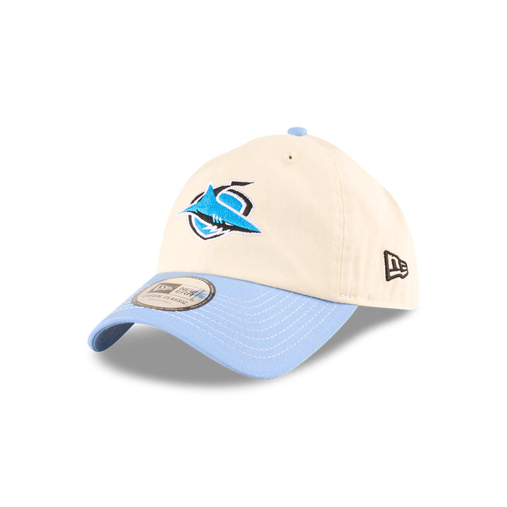 New Era Casual Classic NRL 2025 Supporter 2-Tone Chrome Cronulla Sutherland Sharks