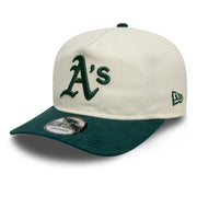 New Era Golfer MLB Script Oakland Athletics Ivory Dark Green