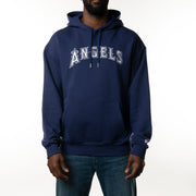 New Era MLB Freeway Series Oversize Hoodie Los Angeles Angels Dark Royal