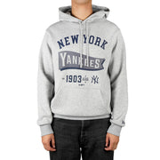 New Era MLB Pennant Hoodie New York Yankees Heather Grey