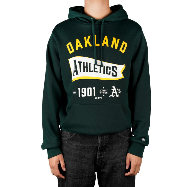 New Era MLB Pennant Hoodie Oakland Athletics Dark Green