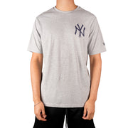 New Era MLB Pennant Tee New York Yankees Heather Grey