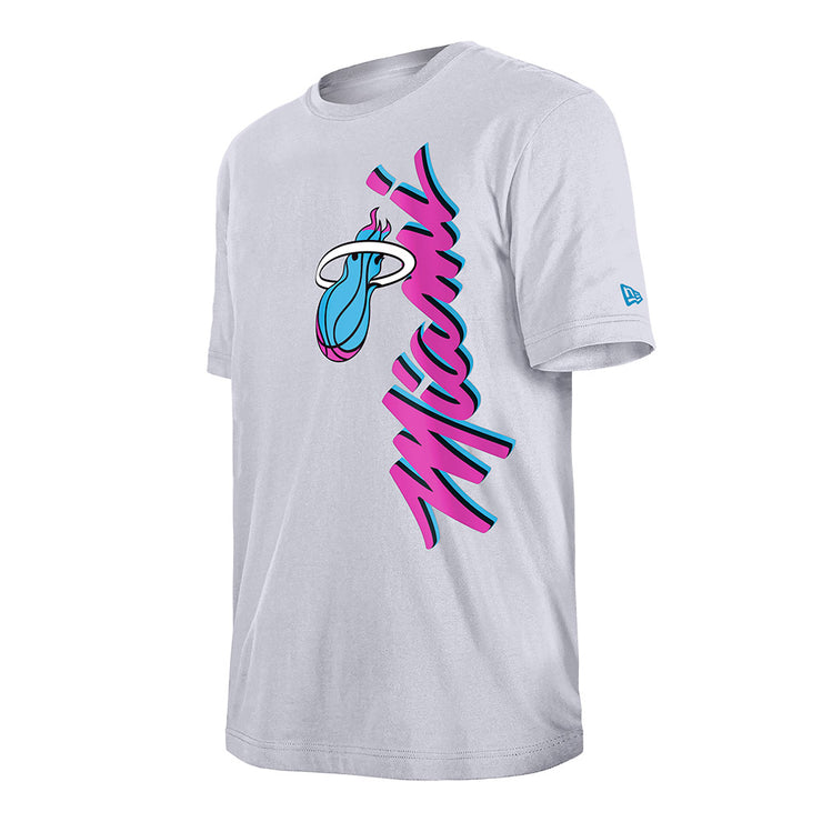 New Era NBA 2024 City Edition Tee Miami Heat White