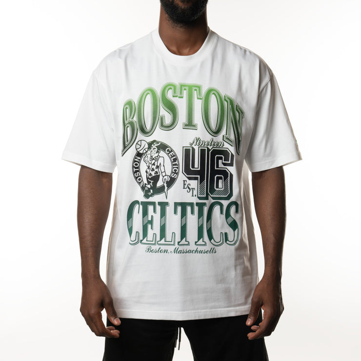 New Era NBA Rivals Oversized Tee Boston Celtics White