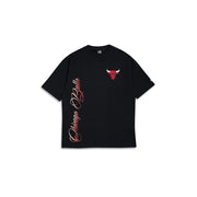 New Era NBA Street Soccer Oversized Tee Chicago Bulls Black