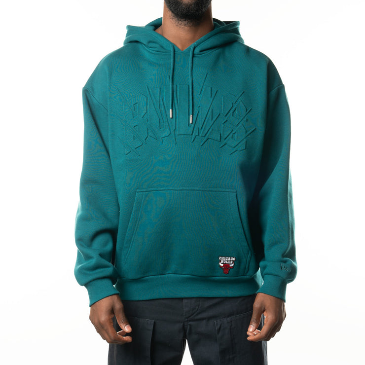 New Era NBA Tonal Oversize Hood Chicago Bulls Midnight Green