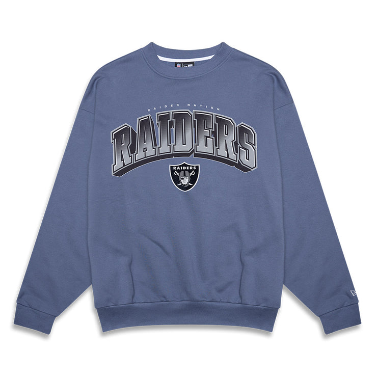 New Era NFL Rivals Oversized Sweater Las Vegas Raiders Slate Blue