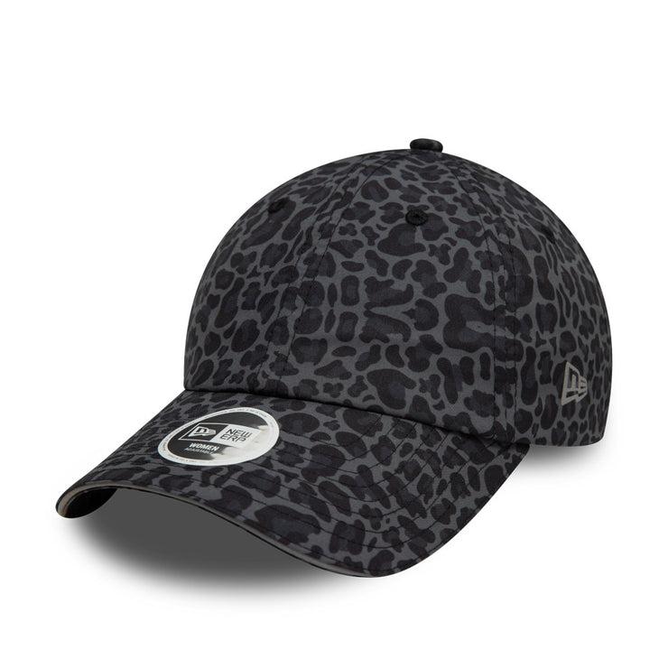 New Era Womens Open Back Cap Black Grey Black