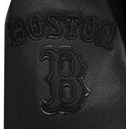 Pro Standard MLB Triple Black Wool Varsity Jacket Boston Red Sox