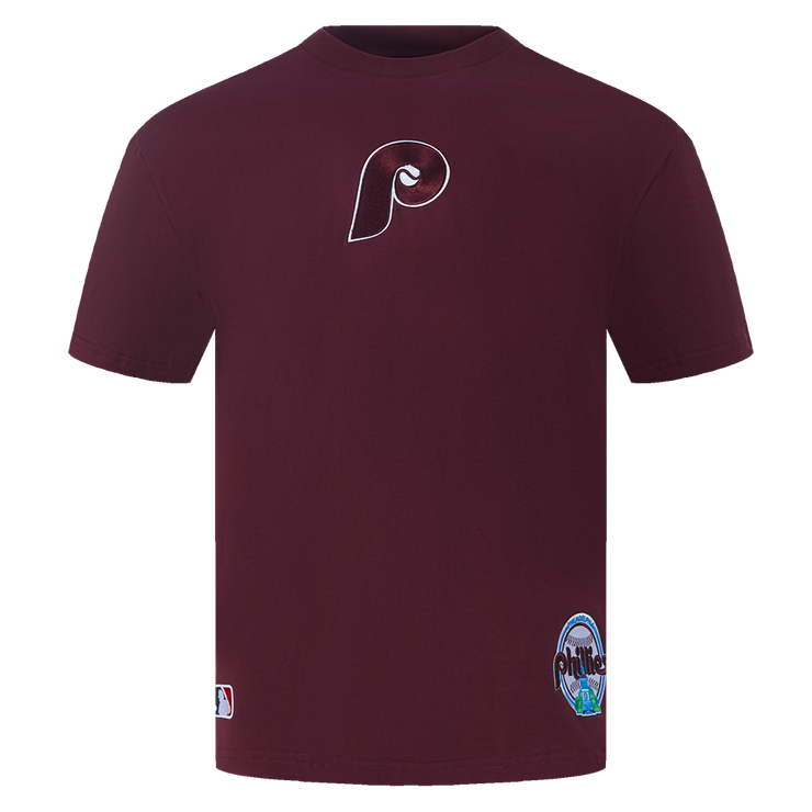 Pro Standard MLB Wingspan Drop Shoulder Tee Philadelphia Phillies Wine