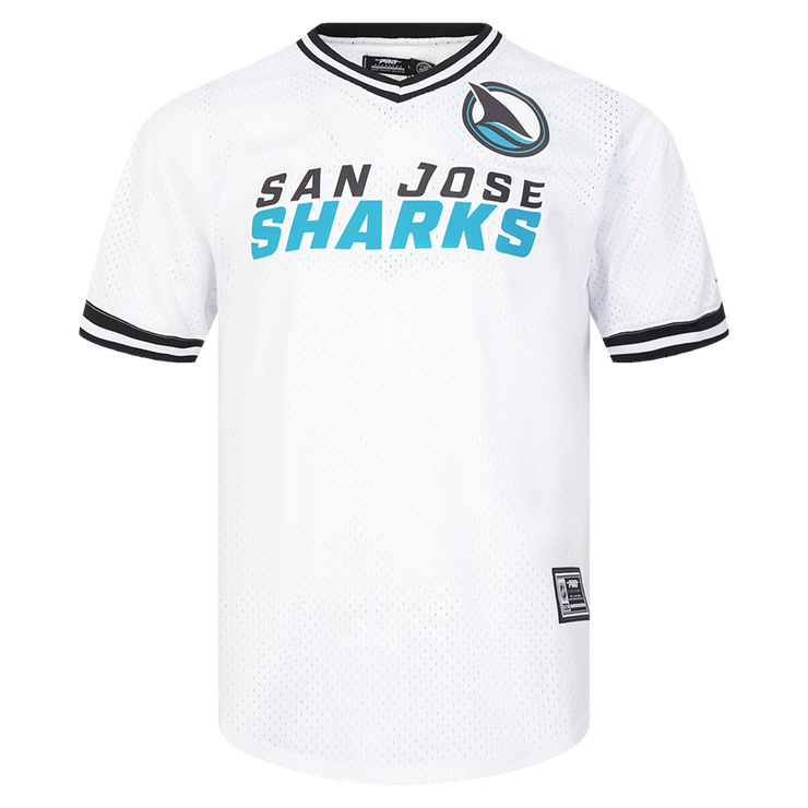 Pro Standard NHL Classic Mesh Tee San Jose Sharks White/Black/White