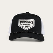 Ringers Western Garage Trucker Cap Black with White Print