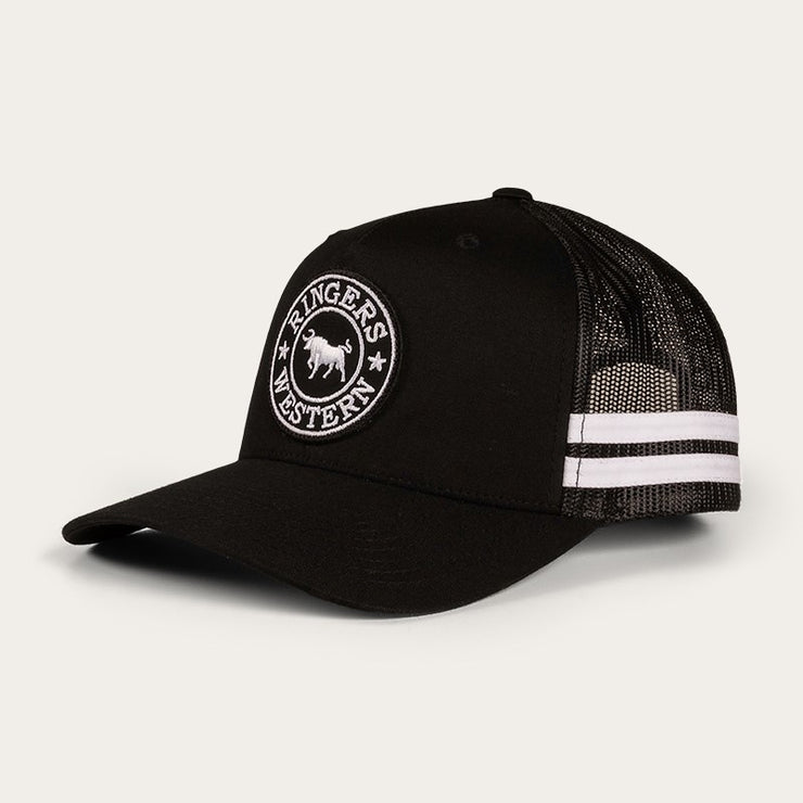 Ringers Western McCoy Trucker Cap Black with White