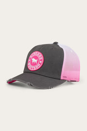 Ringers Western Quinn Trucker Cap Grey/Candy