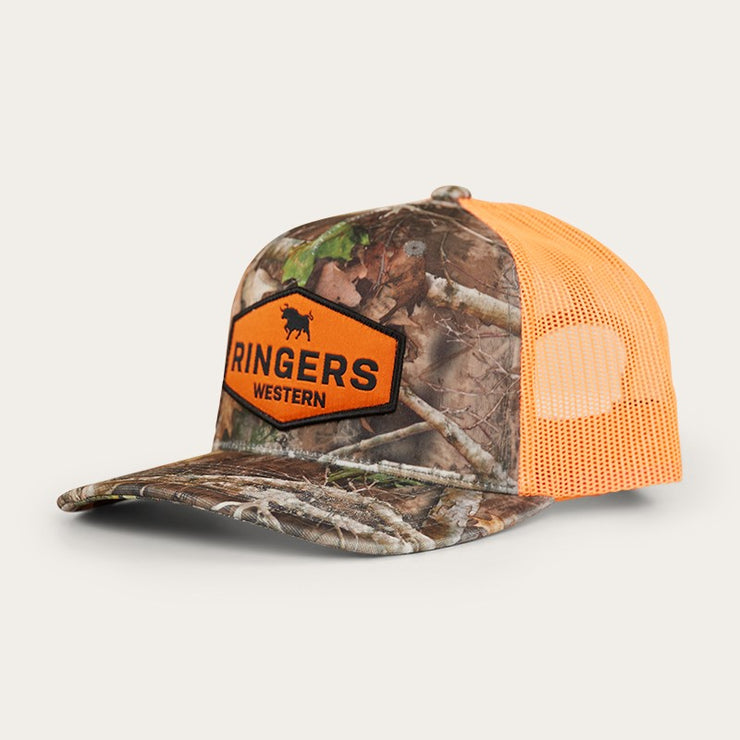 Ringers Western Scotty Trucker Cap Leaf Camo/Orange