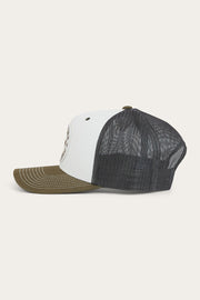 Ringers Western Signature Bull Trucker Cap Army/Off White