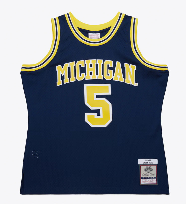 Mitchell & Ness NCAA Swingman Jersey University Of Michigan Jalen Rose 