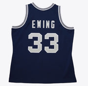 Mitchell & Ness NCAA Swingman Jersey University of Georgetown Patrick Ewing #33 83-84 Navy