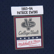 Mitchell & Ness NCAA Swingman Jersey University of Georgetown Patrick Ewing #33 83-84 Navy