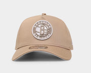 New Era 9Forty A-Frame NBA Brooklyn Nets Khaki White