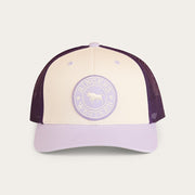 Ringers Western Tara Ponytail Trucker Cap Off White/Lavender