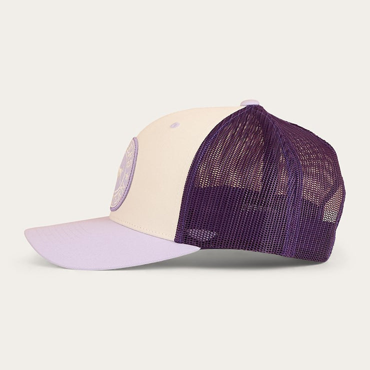 Ringers Western Tara Ponytail Trucker Cap Off White/Lavender