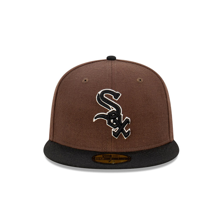 New Era 59Fifty MLB Black Angus Chicago White Sox Walnut